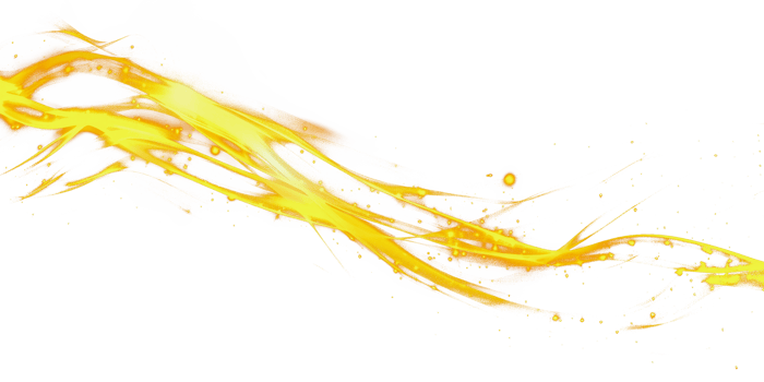 Abstract yellow liquid splash transition overlay, cut out - stock png. png