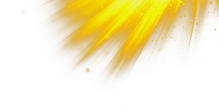 Yellow light transition overlay, cut out - stock png. png