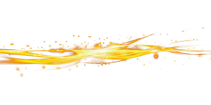 Abstract yellow light stream with glowing effect, cut out - stock png. png