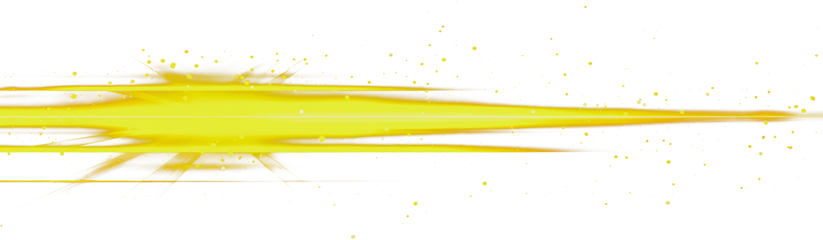 Yellow light overlay transition effect with glowing particles, cut out - stock png. png