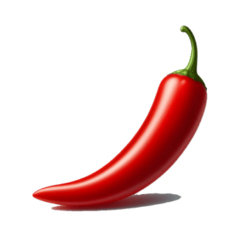 Red chili pepper transparent background png