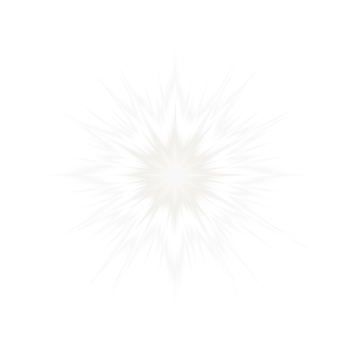 Abstract white starburst design, cut out - stock png. png