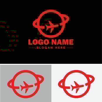 Plane logo icon for business app icon airplane travel tour air ticket logo template vector