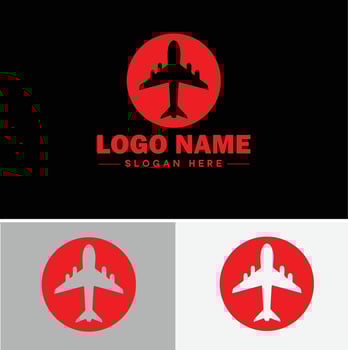 Plane logo icon for business app icon airplane travel tour air ticket logo template vector