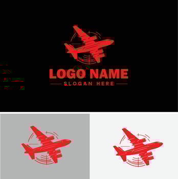 Plane logo icon for business app icon airplane travel tour air ticket logo template vector