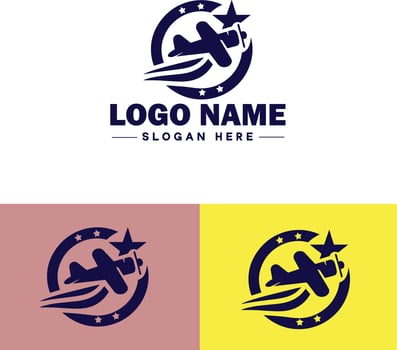 Plane logo icon for business app icon airplane travel tour air ticket logo template vector