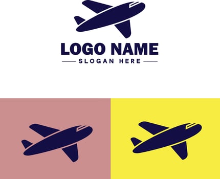 Plane logo icon for business app icon airplane travel tour air ticket logo template vector