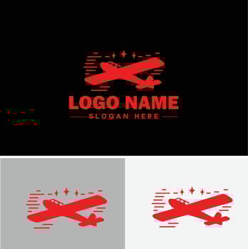 Plane logo icon for business app icon airplane travel tour air ticket logo template vector
