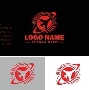 Plane logo icon for business app icon airplane travel tour air ticket logo template vector