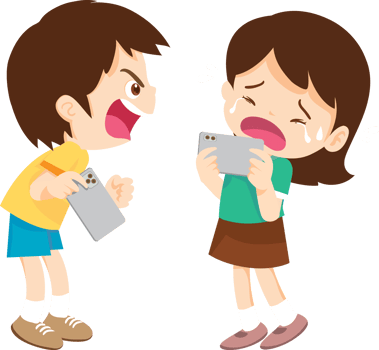 Sibling conflict escalates due to excessive mobile gaming png
