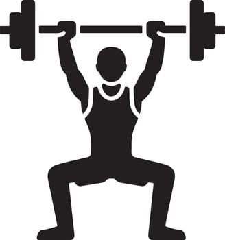 silhouette illustration of different male and female athletes which are working out vector