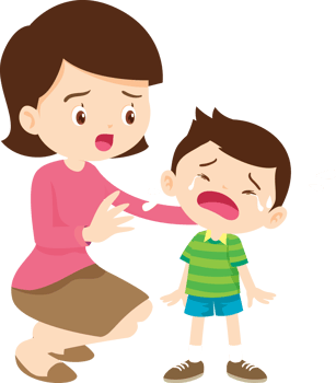 Mother comforts and encourages her disappointed and sad son png