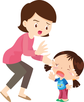 Comforting sad children with parent or teacher png