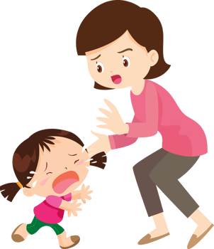 Comforting sad children with parent or teacher png