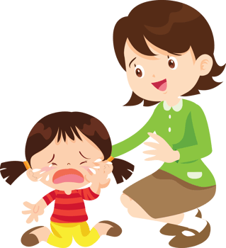 warm-hearted teacher hugs a sad student for comfort. Education, emotions, and care png