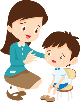 teacher offers a comforting hug to a crying student png
