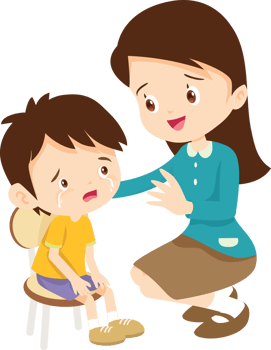 loving teacher reassures a student with gentle words png