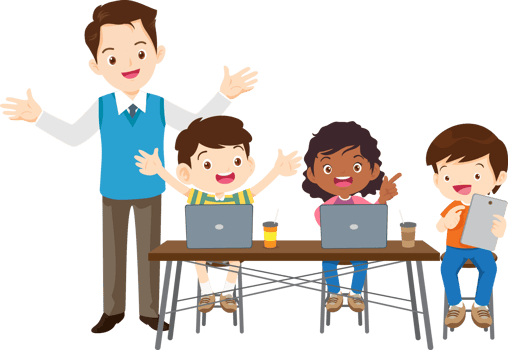 teacher guidance helps students grasp coding concepts png