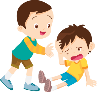 caring friend comforting a crying classmate with a gentle hug png