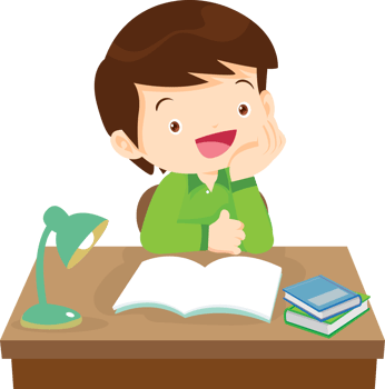 Cheerful student celebrating after solving a tough math problem png