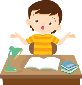 Little boy excitedly answering a teacher question png