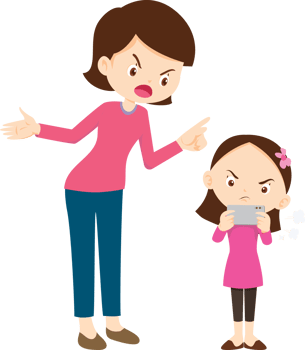 Parents struggling to balance screen time and family bonding png