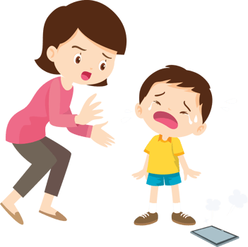 Emotional breakdown of boy due to restricted internet games png