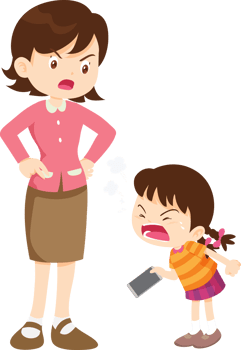 Daughter becomes aggressive and irritable due to mobile phone addiction png
