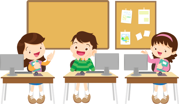Young learners practicing spelling with a digital quiz png
