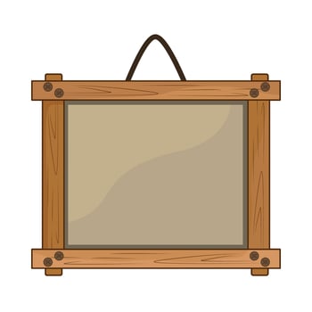 illustration of hanging frame vector
