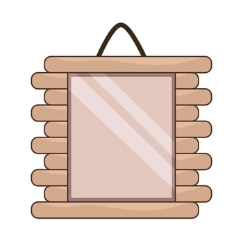 illustration of hanging frame vector