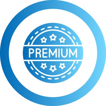 Premium Gradient Circle Icon vector
