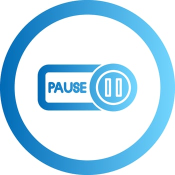 Pause Gradient Circle Icon vector