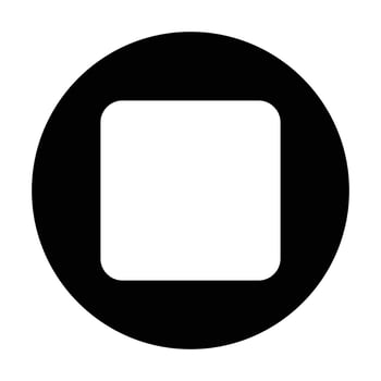 Stop Button icon on white background vector