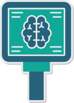 Mri Sticker Icon vector