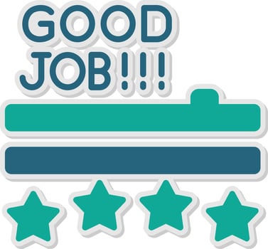 Good Job Sticker Icon vector
