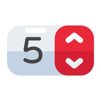 Premium download icon of weight bar vector