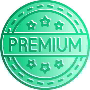 Premium Gradient Slip Icon vector