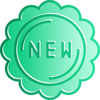 New Gradient Slip Icon vector