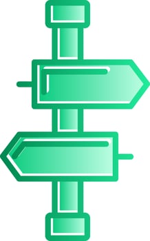 Opportunities Gradient Slip Icon vector