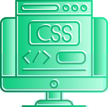Css Gradient Slip Icon vector