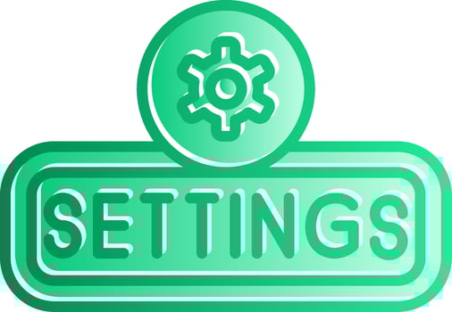 Setting Gradient Slip Icon vector