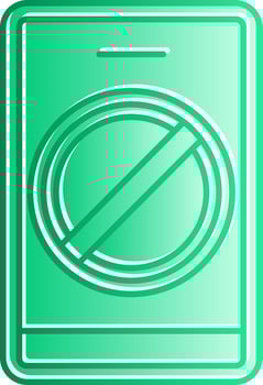 Block Contact Gradient Slip Icon vector