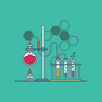 Illustration graphic of science and education vector