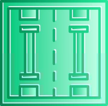 Lane Gradient Slip Icon vector