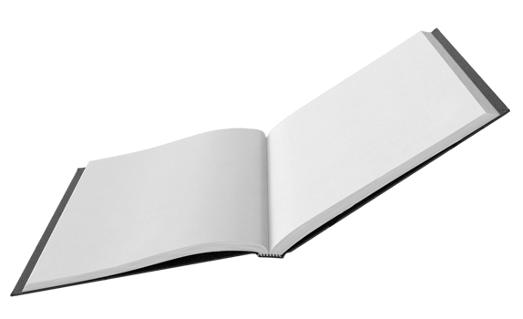 open book with blank pages png