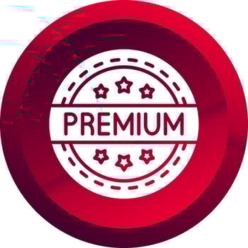 Premium Glyph Button Icon vector