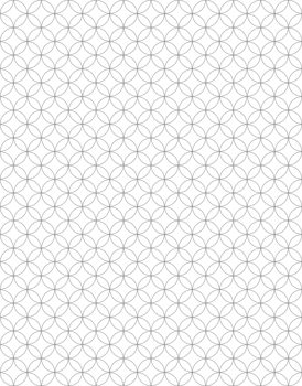 Overlapping circles graph paper seamless pattern png