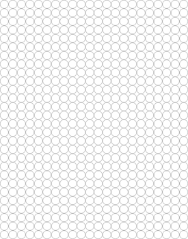 Outline circles graph paper seamless pattern png