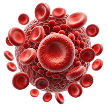 Realistic Blood Cells 3d Illustration png